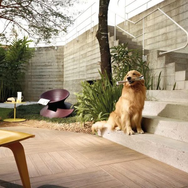 PORTOBELLO -  DECK PEROBA ENVELHECIDA CASTAÑO 60x60 - Imagen 2